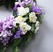 Summer Floral Wreaths for Front Door Green Plant Purple Hydrangea Weaths 18 inch on Grapevine Base, Perfect for Summer Wreaths Outdoor,Indoor and Farmhouse Decoration